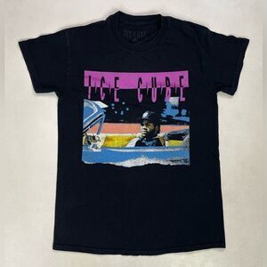 Ice Cube Graphic T-shirt Women Small Black Short Sleeve Music